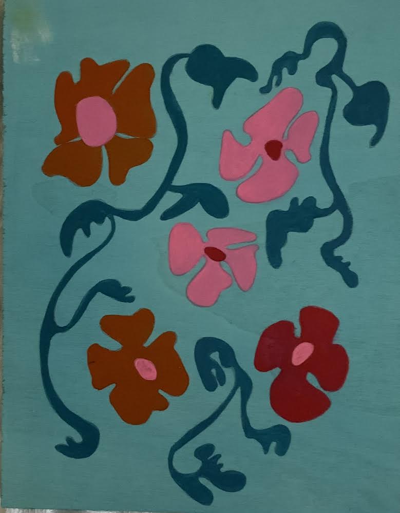 Floral tile