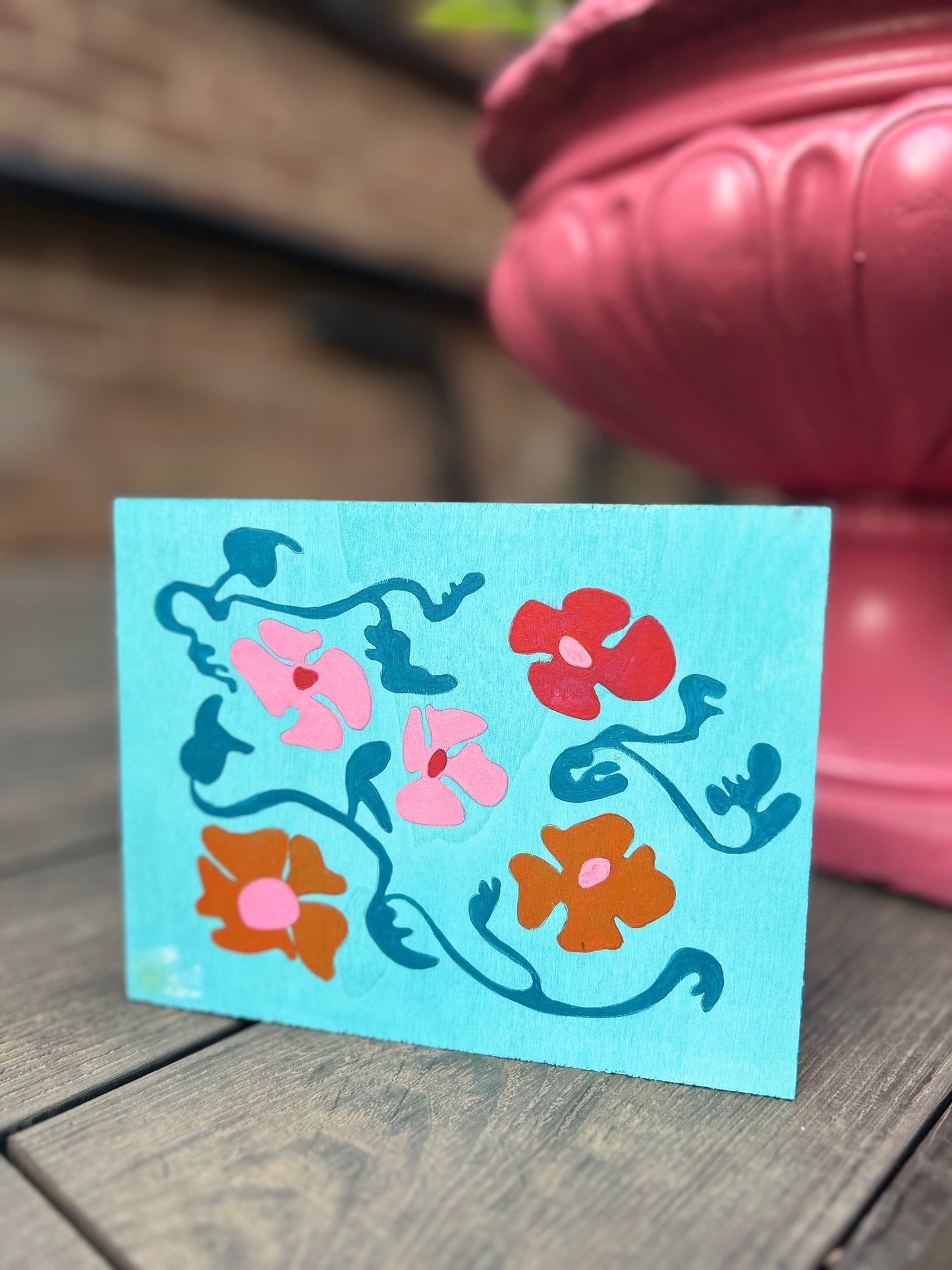 Floral tile